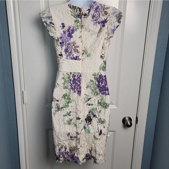NWT DKNY Floral And Lace Sheath Dress - Picture 8 of 14